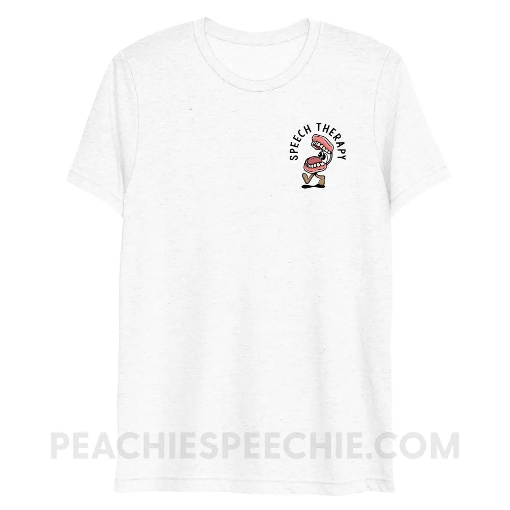 Essential Provisions for Speech Therapy Tri-Blend Tee - Solid White Triblend / XS - peachiespeechie.com
