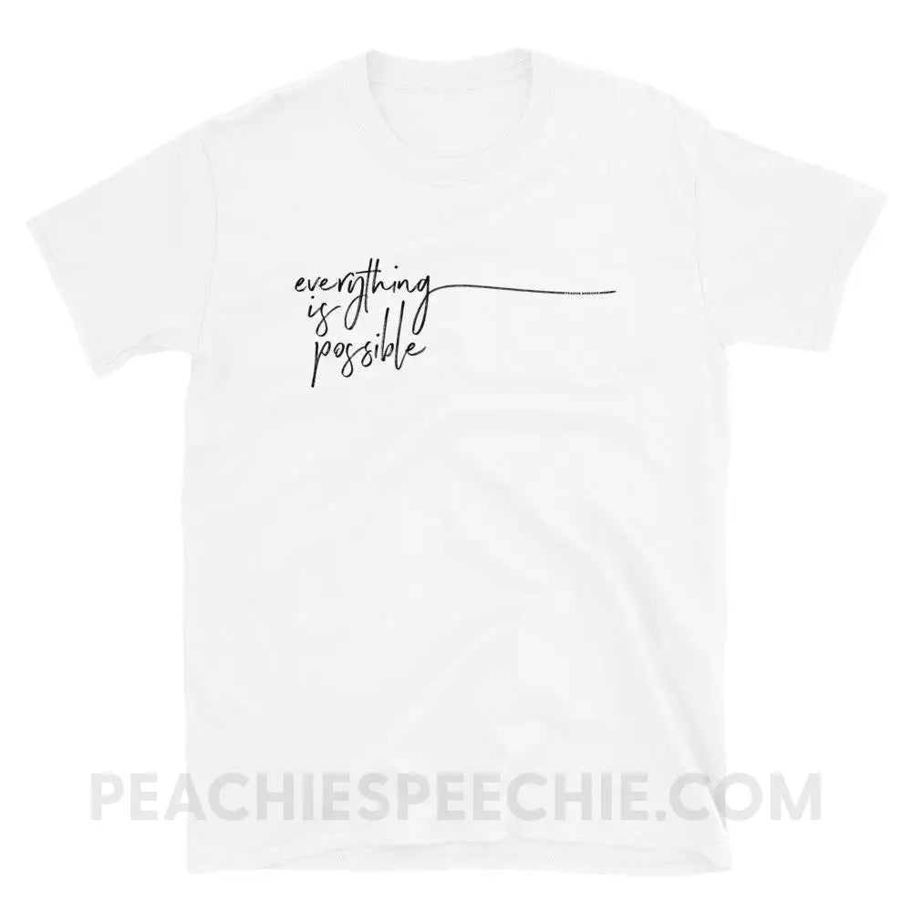 Everything Is Possible Classic Tee - White / S - T-Shirts & Tops peachiespeechie.com