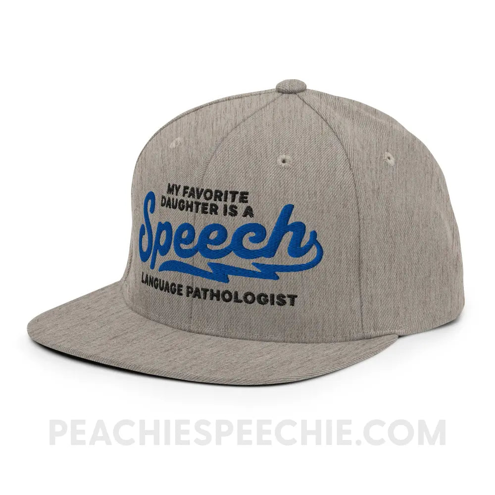 My Favorite Daughter Is An SLP Premium Ball Cap - peachiespeechie.com