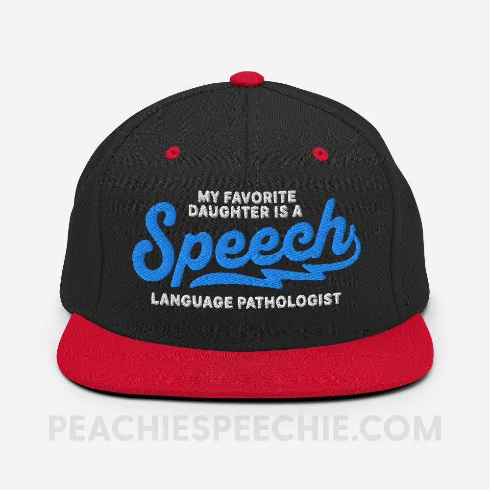 My Favorite Daughter Is An SLP Premium Ball Cap - peachiespeechie.com