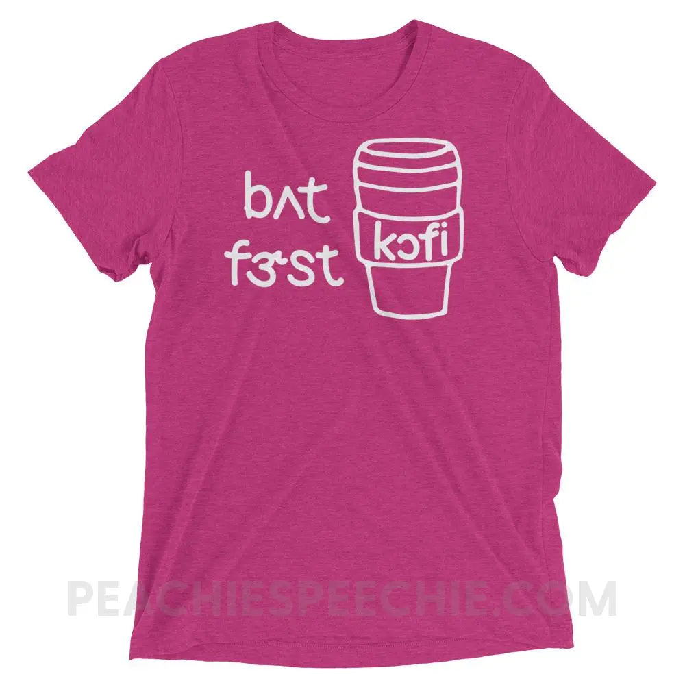 But First Coffee IPA Tri-Blend Tee - Berry Triblend / XS - T-Shirts & Tops peachiespeechie.com