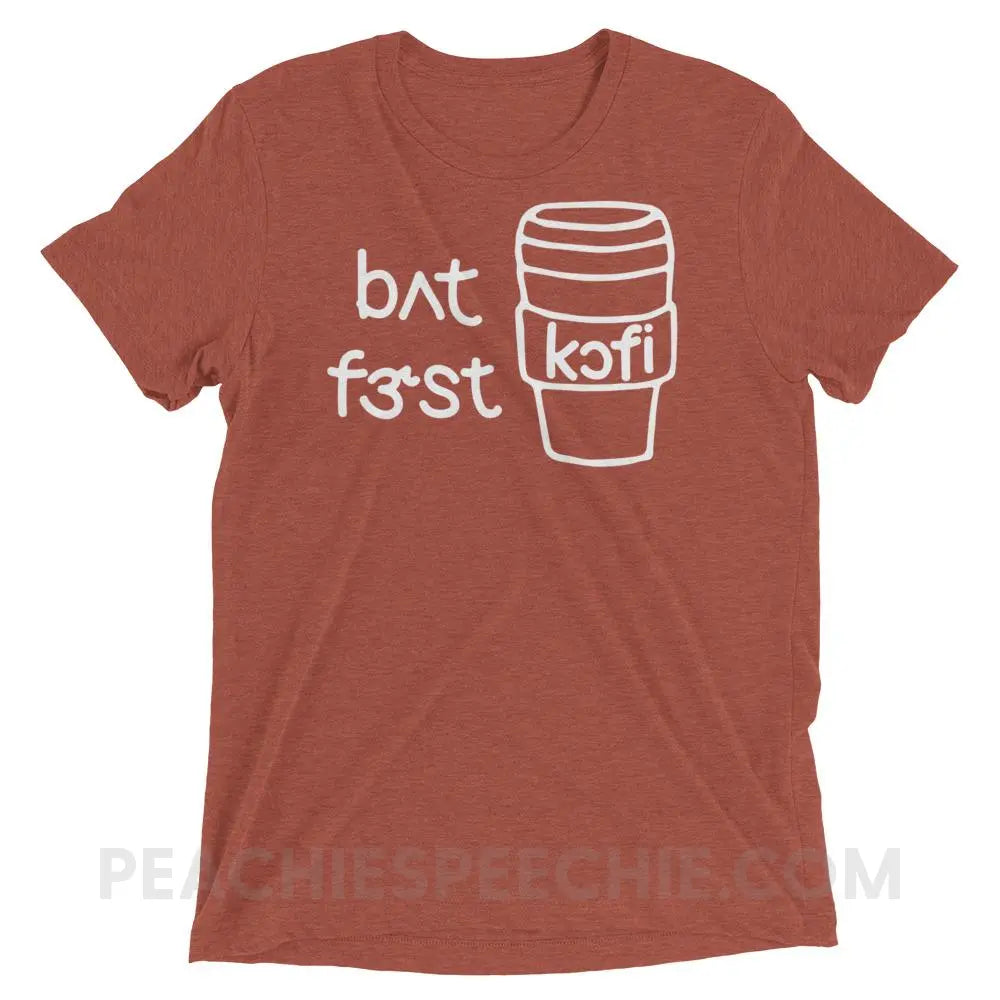 But First Coffee IPA Tri-Blend Tee - Clay Triblend / XS - T-Shirts & Tops peachiespeechie.com