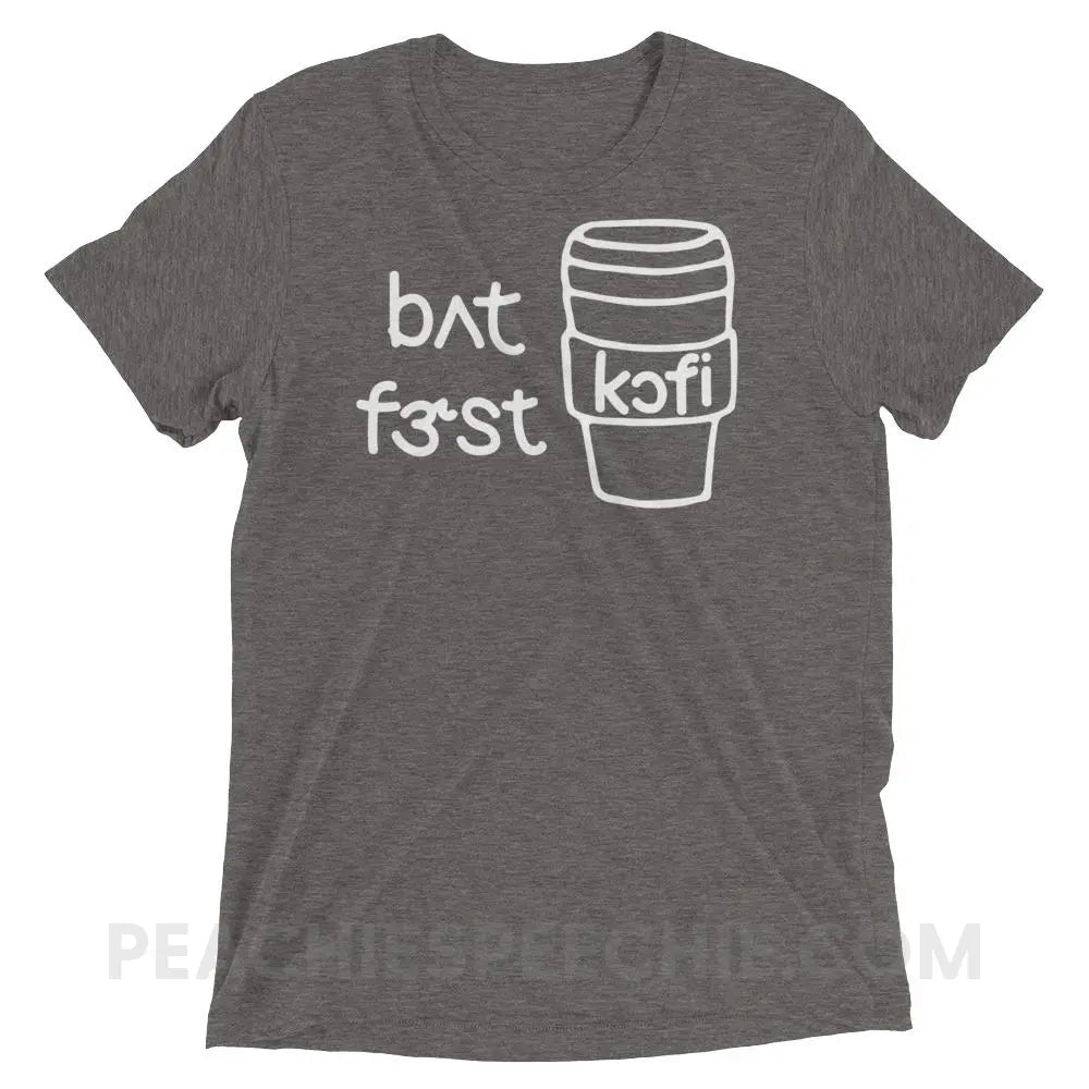 But First Coffee IPA Tri-Blend Tee - Grey Triblend / XS - T-Shirts & Tops peachiespeechie.com