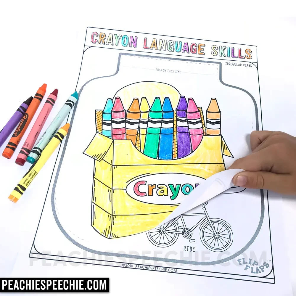 Flip Flaps™ Speech and Language Craft Bundle - Materials peachiespeechie.com