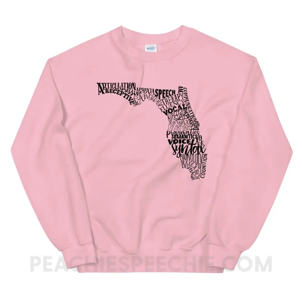 Florida SLP Classic Sweatshirt - Light Pink / S - Hoodies & Sweatshirts peachiespeechie.com