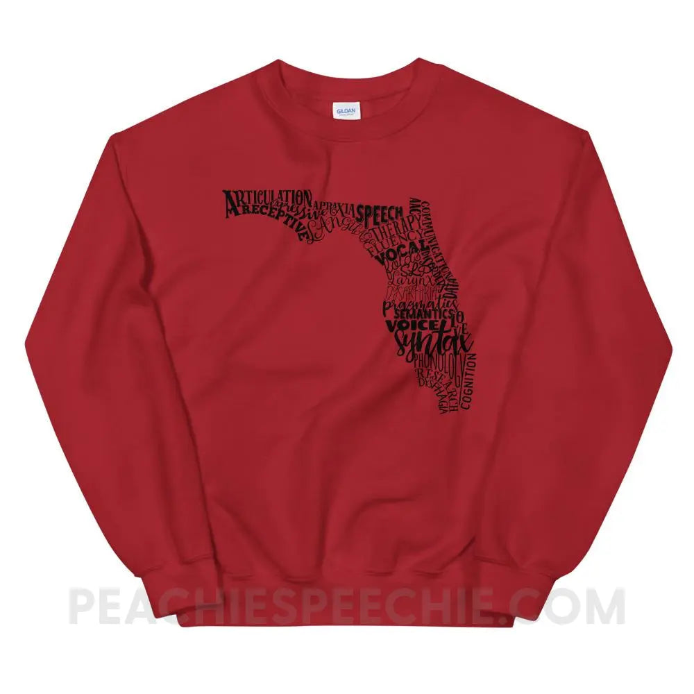 Florida SLP Classic Sweatshirt - Red / S - Hoodies & Sweatshirts peachiespeechie.com