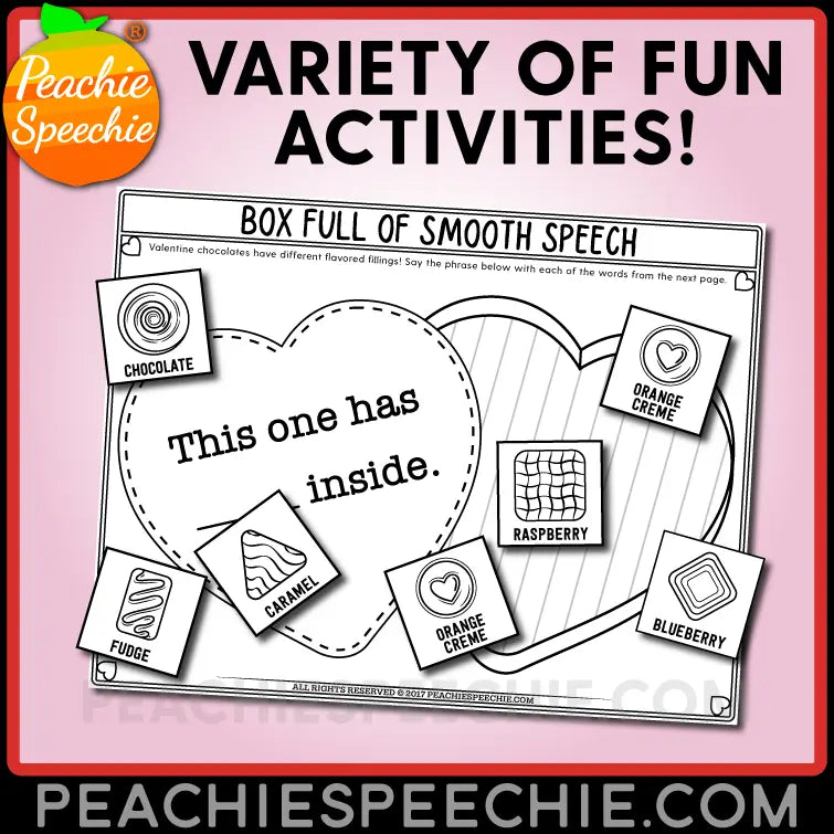 Fluency Therapy Activities BUNDLE (Stuttering Therapy) - Materials peachiespeechie.com