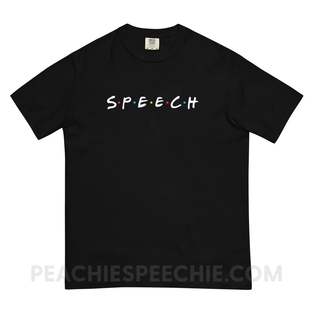 Friends Speech Comfort Colors Tee - Black / S - peachiespeechie.com