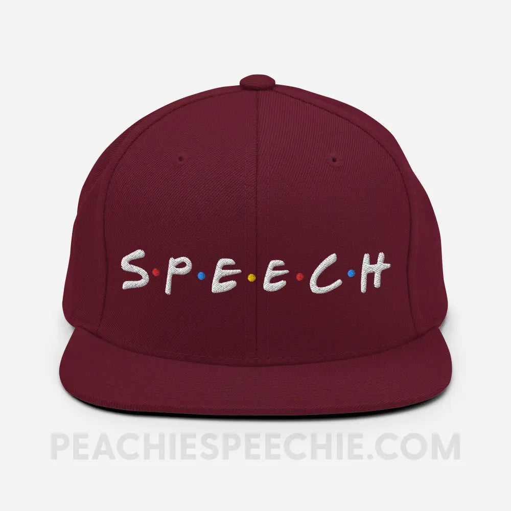 Friends Speech Premium Ball Cap - Maroon - Hats peachiespeechie.com