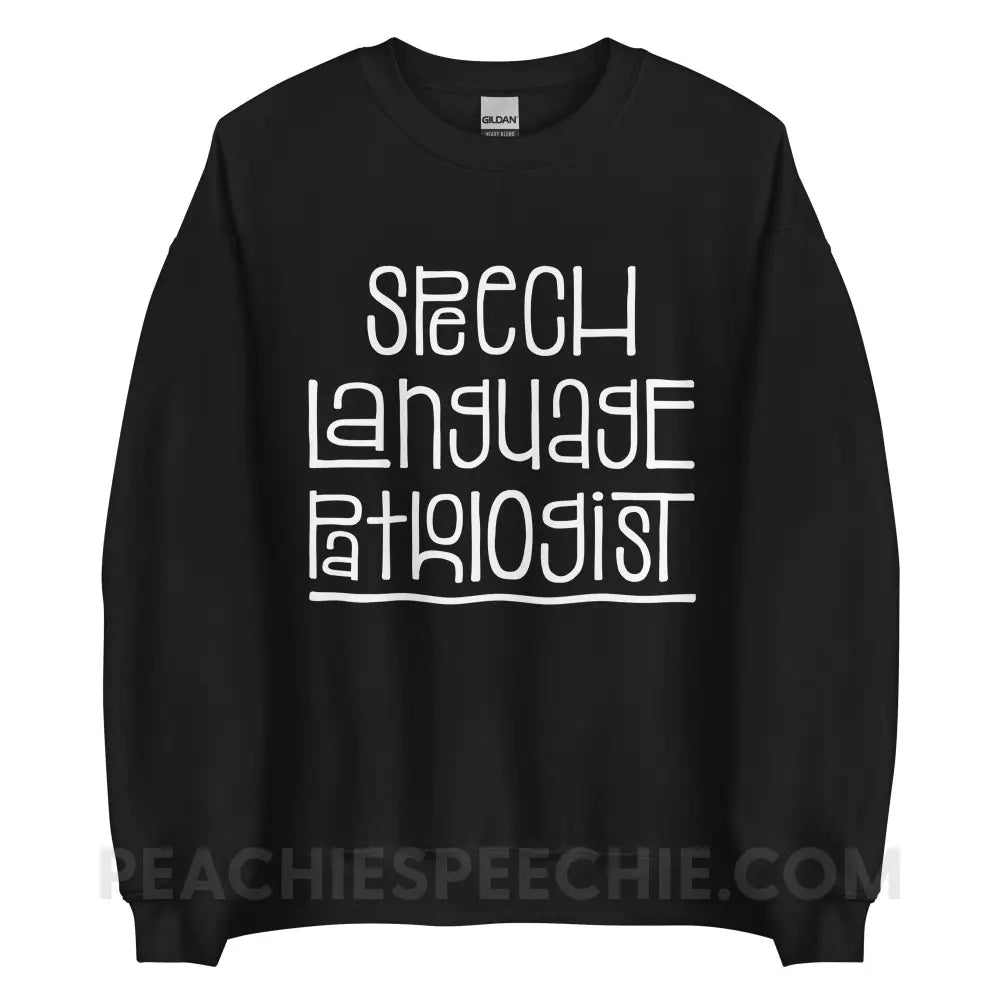 Fun Type SLP Classic Sweatshirt - S / Black - peachiespeechie.com