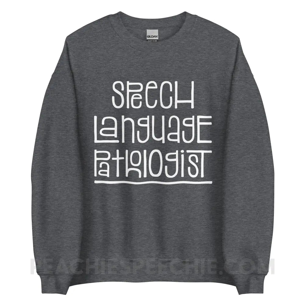 Fun Type SLP Classic Sweatshirt - S / Dark Heather - peachiespeechie.com