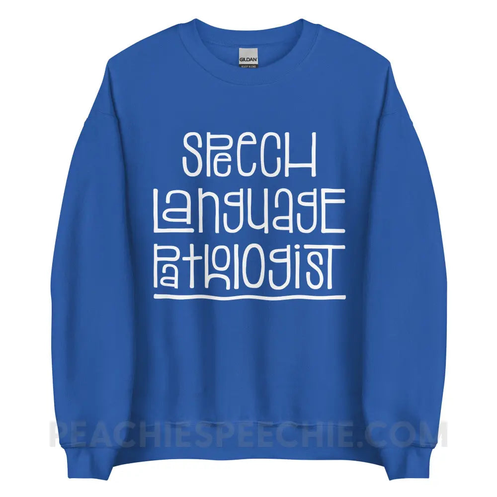 Fun Type SLP Classic Sweatshirt - S / Royal - peachiespeechie.com