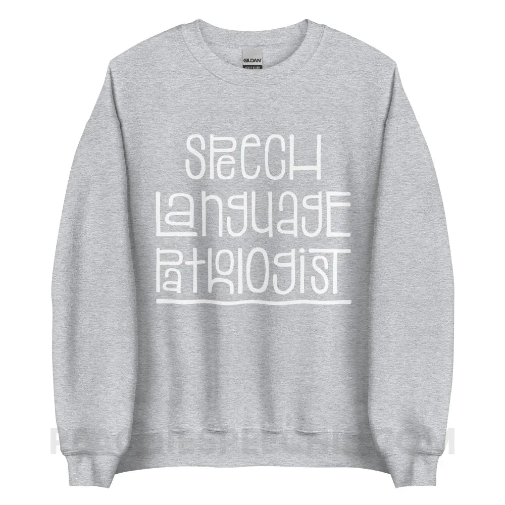Fun Type SLP Classic Sweatshirt - S / Sport Grey - peachiespeechie.com