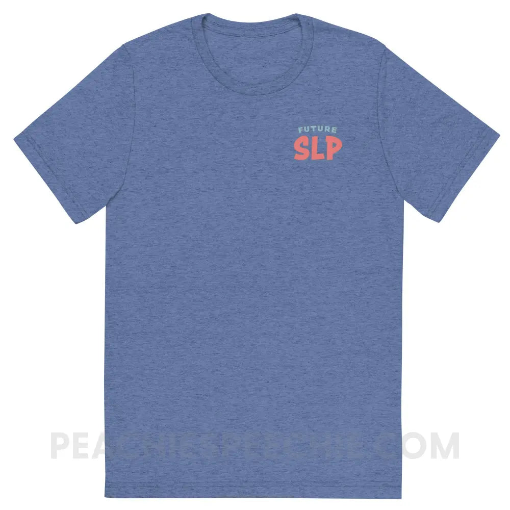 Future SLP Tri-Blend Tee - Blue Triblend / S - peachiespeechie.com