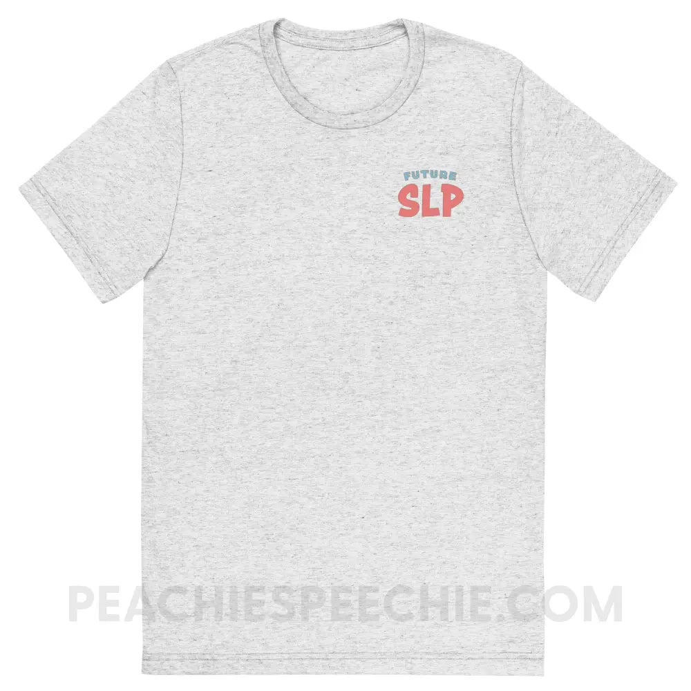 Future SLP Tri-Blend Tee - White Fleck Triblend / S - peachiespeechie.com