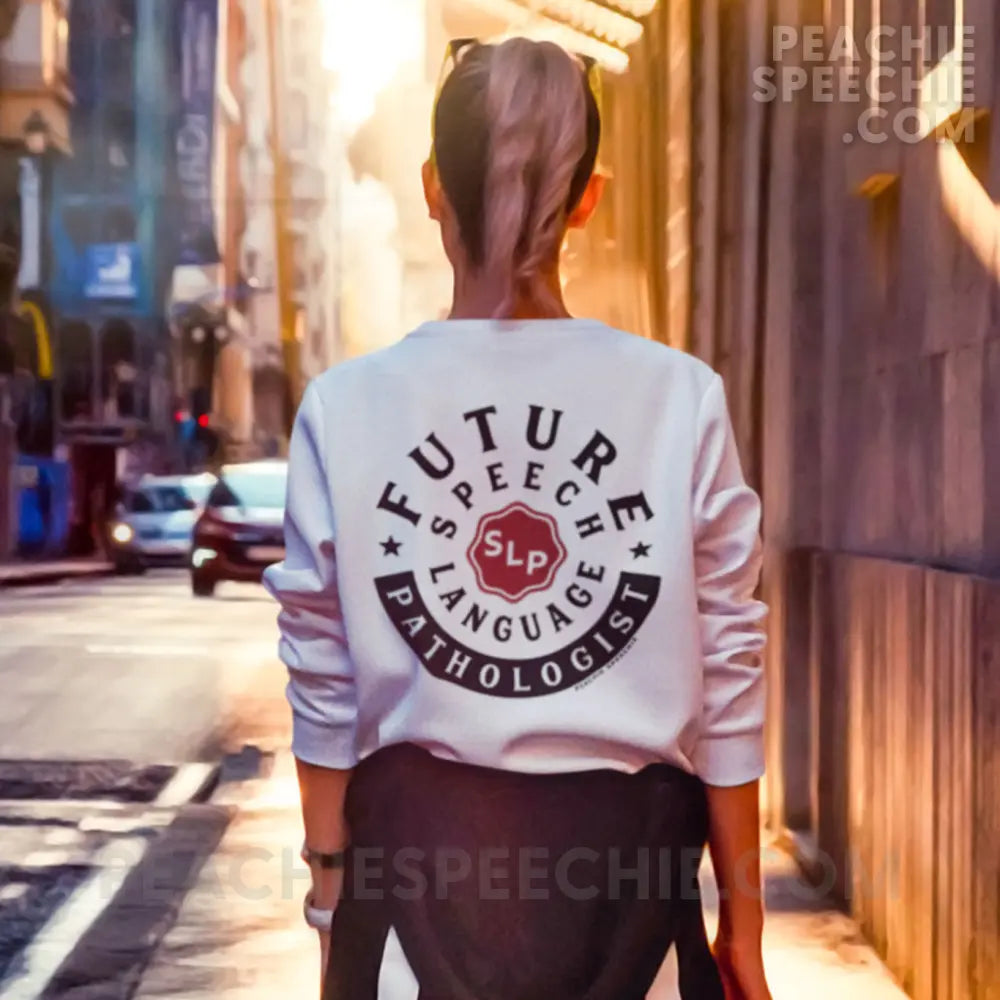 Future Speech - Language Pathologist Classic Sweatshirt - White / S peachiespeechie.com