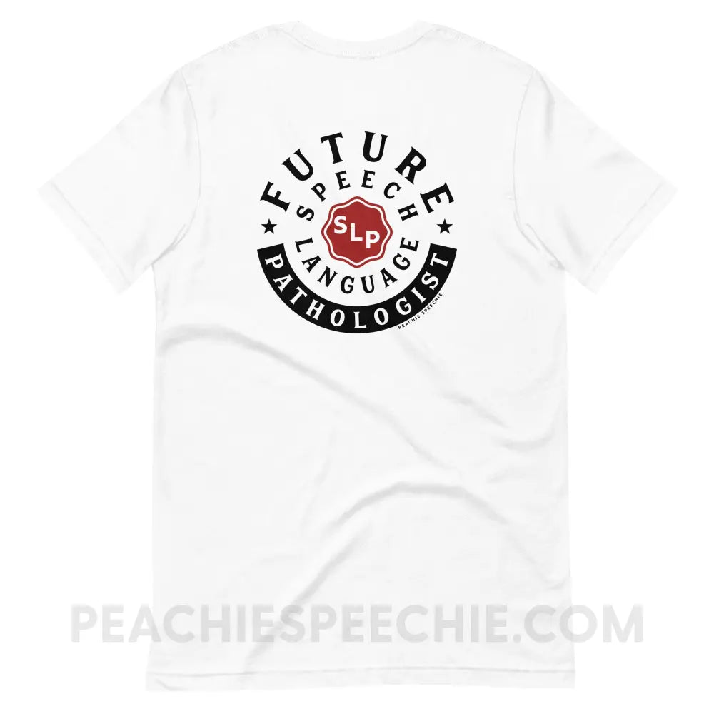 Future Speech-Language Pathologist Premium Soft Tee - White / XS - peachiespeechie.com