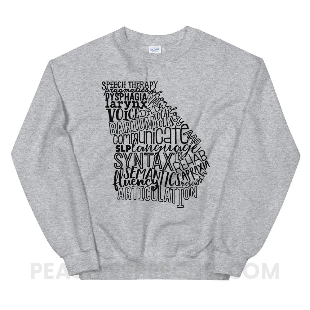 Georgia SLP Classic Sweatshirt - Sport Grey / S Hoodies & Sweatshirts peachiespeechie.com