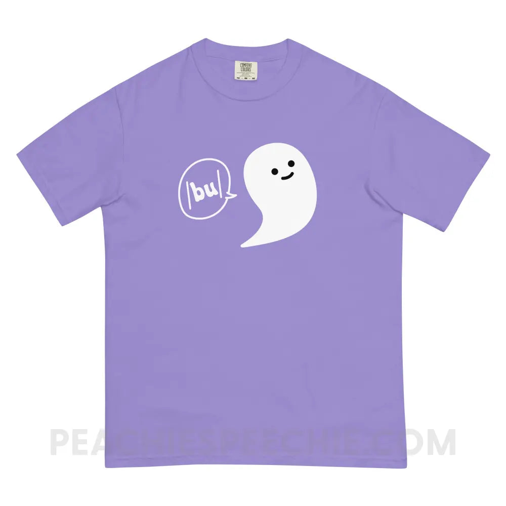Ghosty Says /bu/ Comfort Colors Tee - Violet / S - peachiespeechie.com