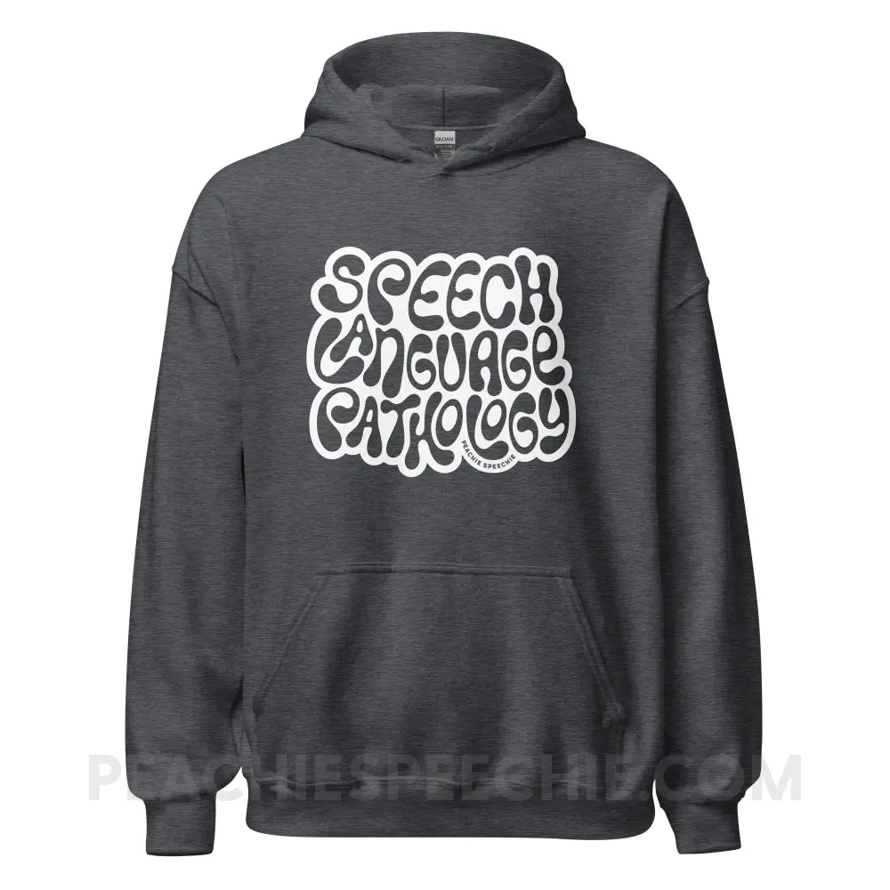 Gooey Speech Language Pathology Classic Hoodie - Dark Heather / S - peachiespeechie.com