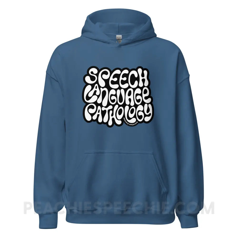 Gooey Speech Language Pathology Classic Hoodie - Indigo Blue / S - peachiespeechie.com
