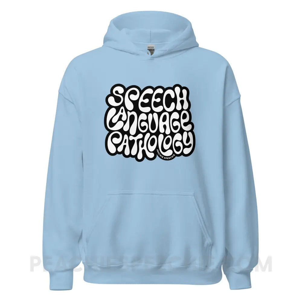 Gooey Speech Language Pathology Classic Hoodie - Light Blue / S - peachiespeechie.com