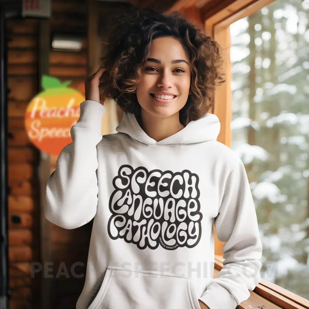 Gooey Speech Language Pathology Classic Hoodie - White / S - peachiespeechie.com