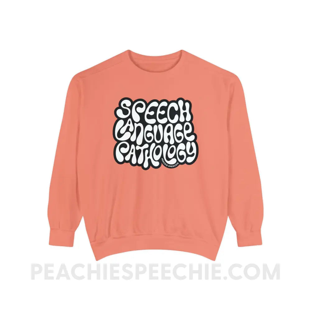 Gooey Speech Language Pathology Comfort Colors Crewneck - Terracotta / 3XL - Sweatshirt peachiespeechie.com