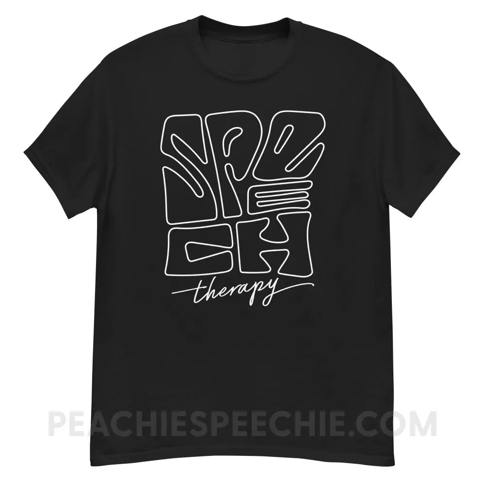 Graffiti Speech Therapy Basic Tee - Black / S - T-Shirt peachiespeechie.com