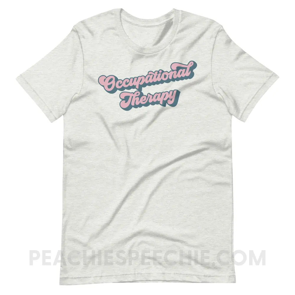 Groovy Occupational Therapy Premium Soft Tee - Ash / S - T-Shirt peachiespeechie.com