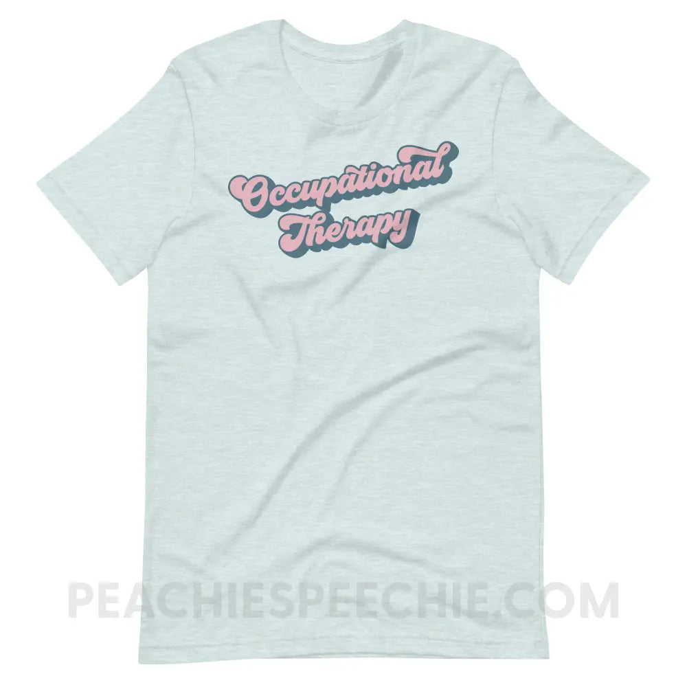Groovy Occupational Therapy Premium Soft Tee - Heather Prism Ice Blue / XS - T-Shirt peachiespeechie.com