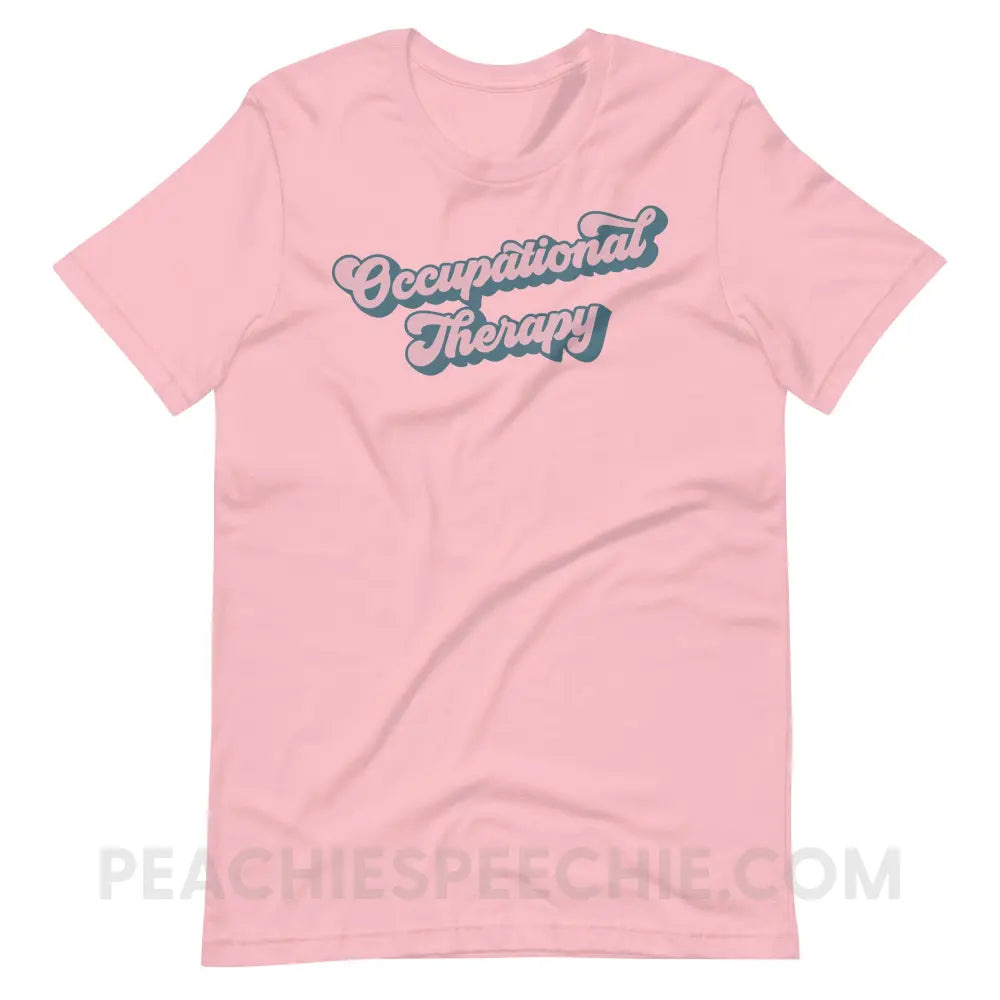 Groovy Occupational Therapy Premium Soft Tee - Pink / XL - T-Shirt peachiespeechie.com
