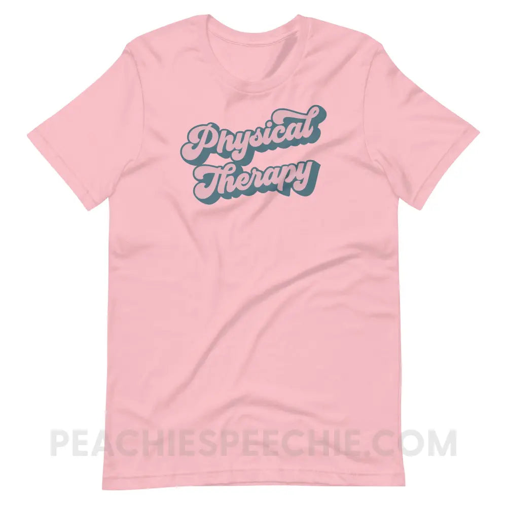 Groovy Physical Therapy Premium Soft Tee - Pink / XL - T-Shirt peachiespeechie.com
