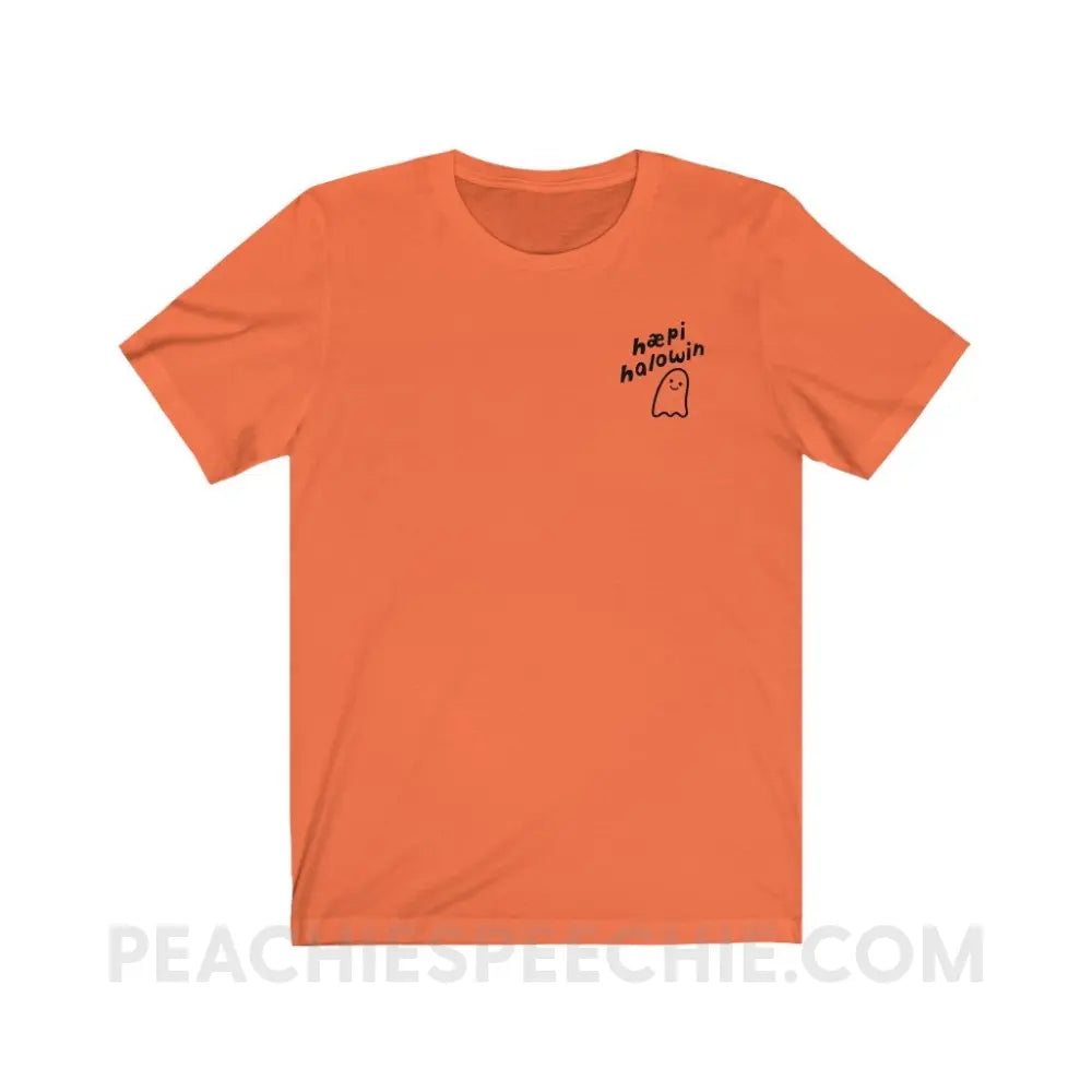Happy Halloween Ghost IPA Premium Soft Tee - Orange / S - T-Shirt peachiespeechie.com