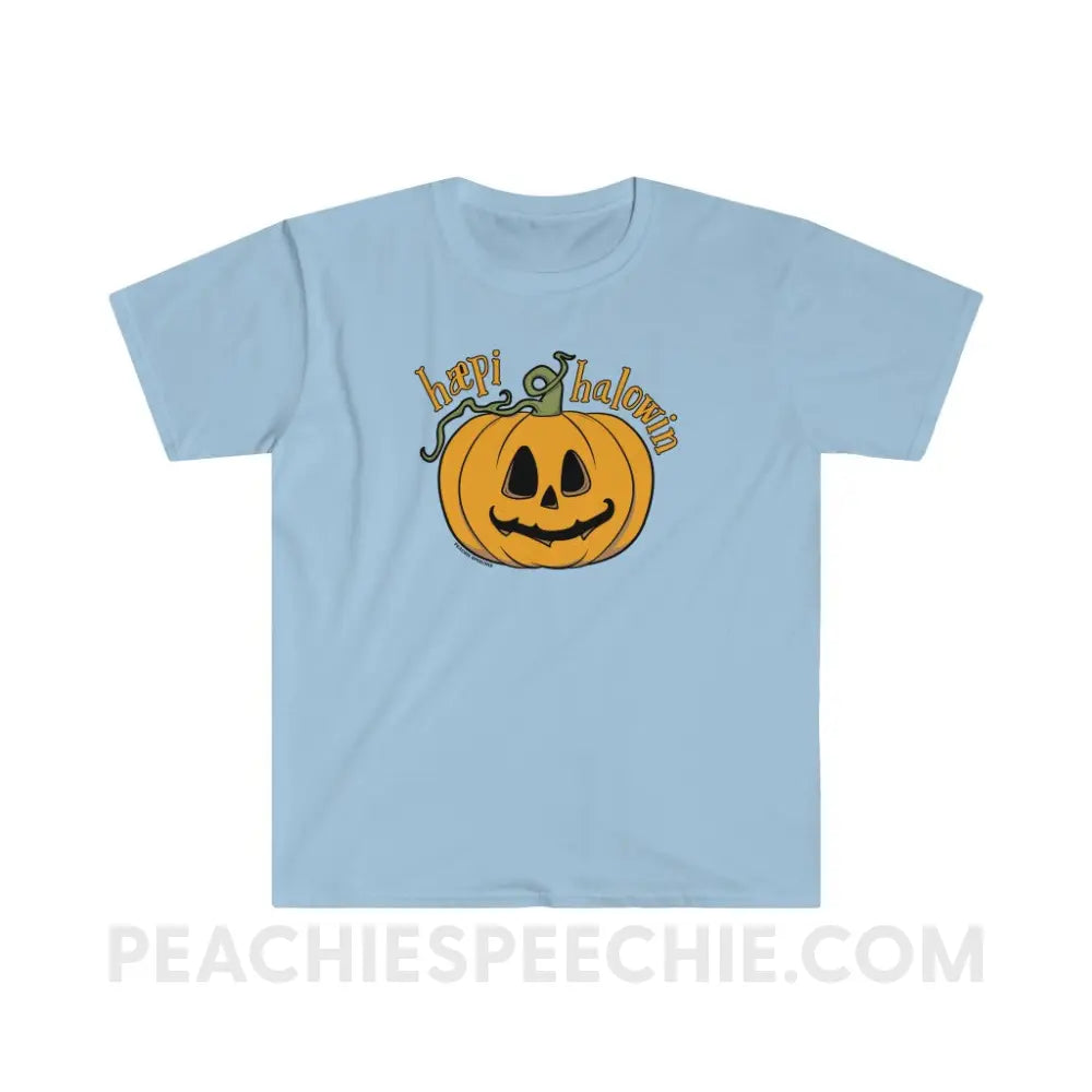Happy Halloween IPA Jack-O’-Lantern Classic Tee - Light Blue / S - T-Shirt peachiespeechie.com