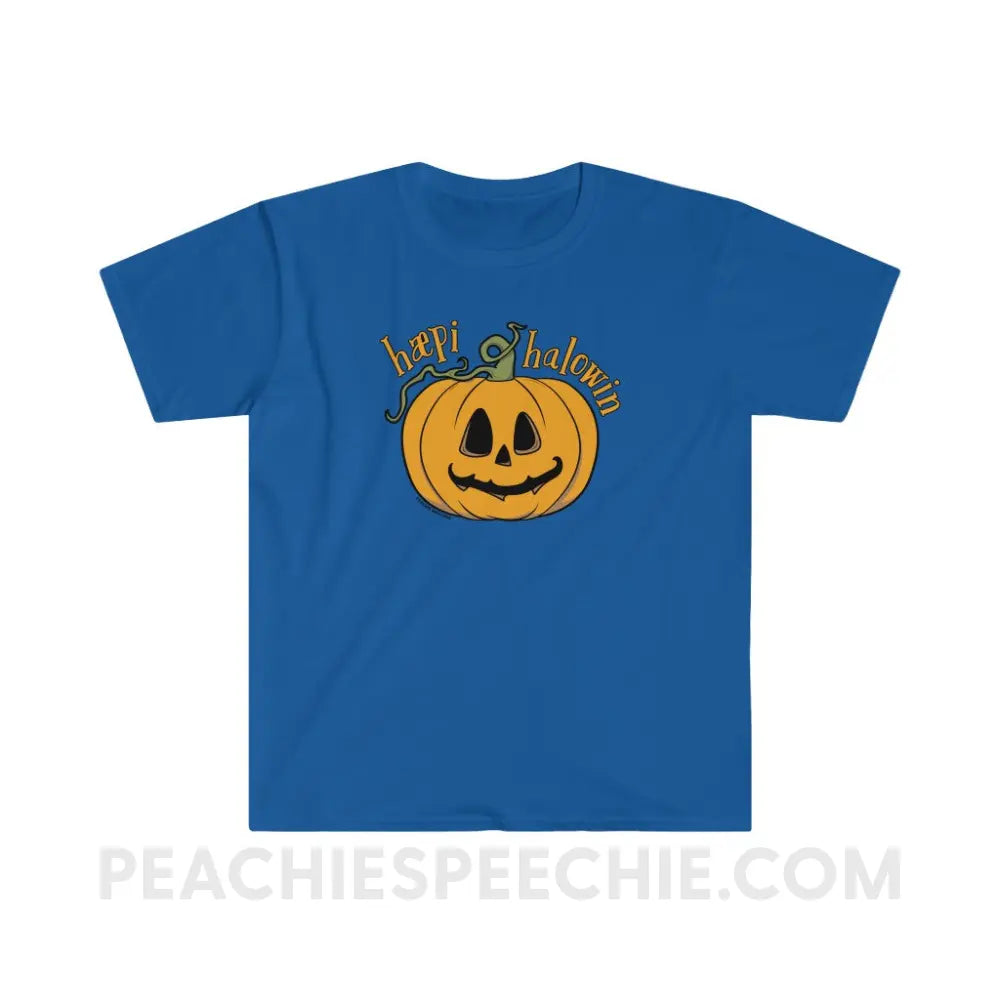 Happy Halloween IPA Jack-O’-Lantern Classic Tee - Royal / S - T-Shirt peachiespeechie.com
