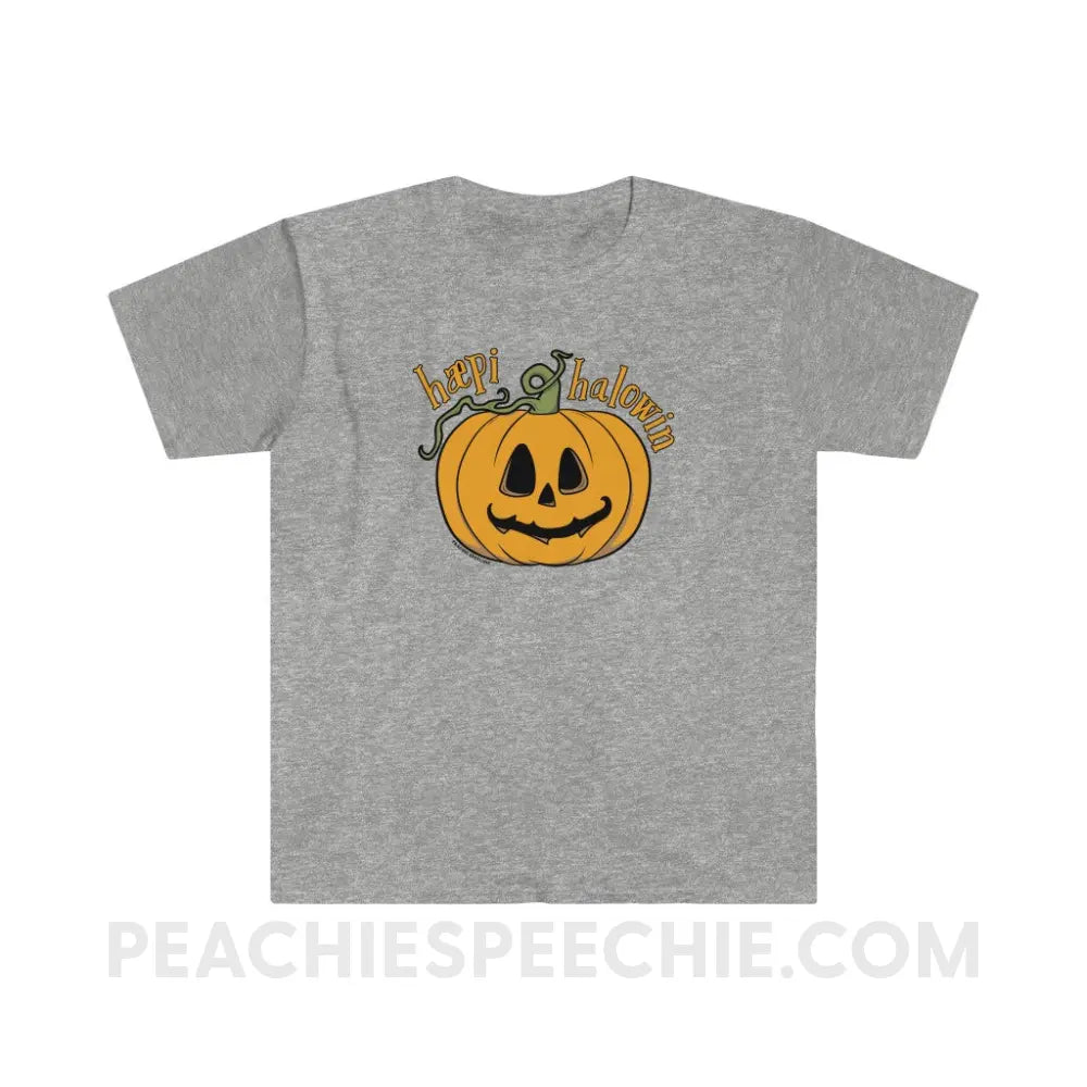 Happy Halloween IPA Jack-O’-Lantern Classic Tee - Sport Grey / S - T-Shirt peachiespeechie.com