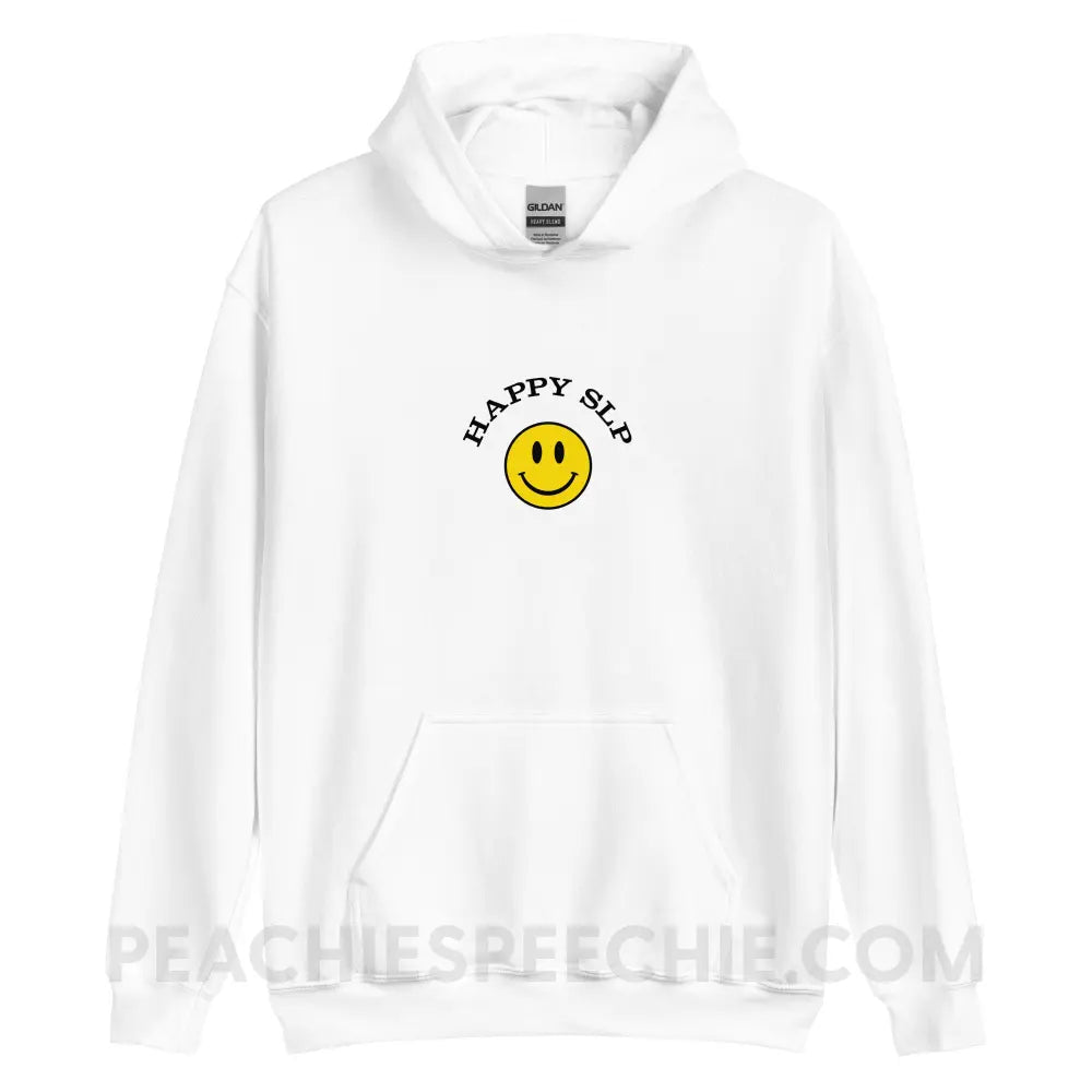 Happy SLP Classic Hoodie - White / S - peachiespeechie.com