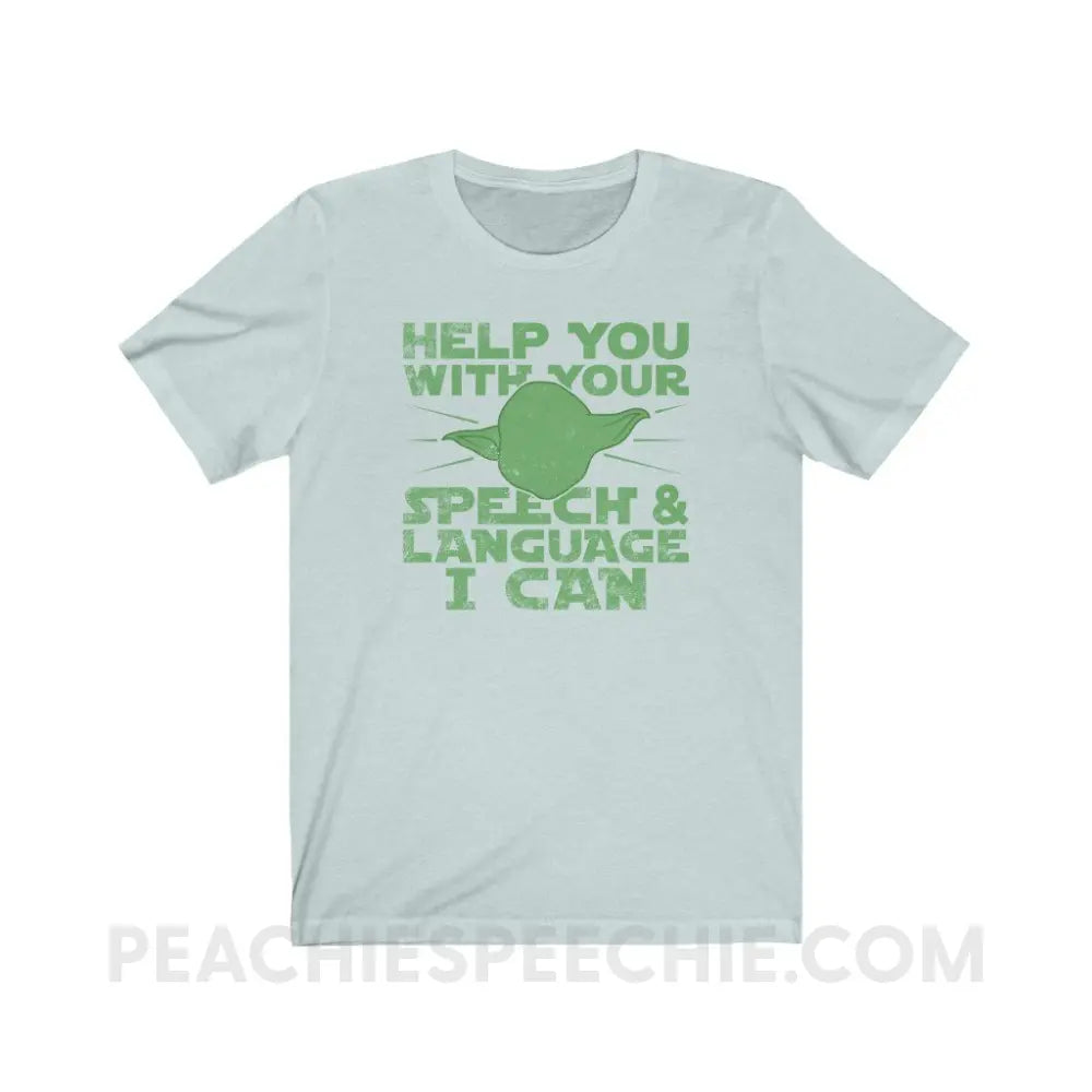 Help You I Can Premium Soft Tee - Heather Ice Blue / S - T-Shirt peachiespeechie.com