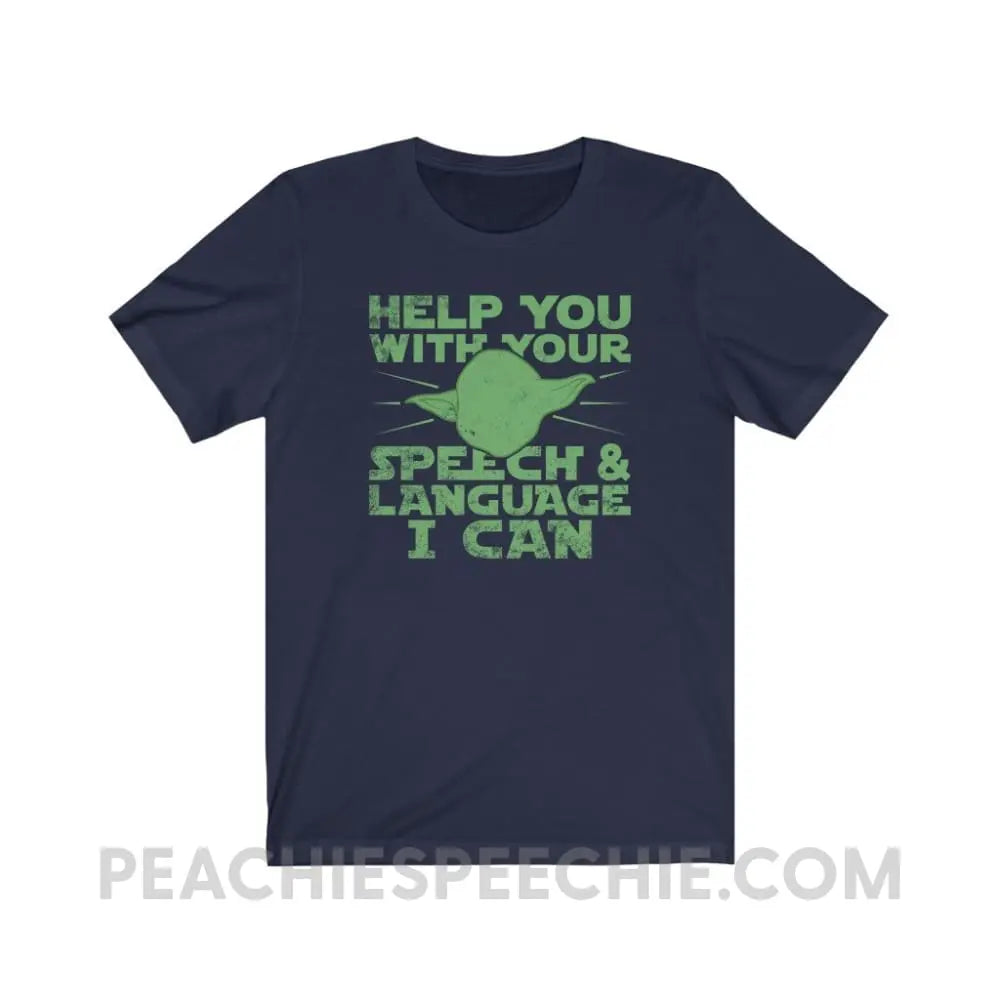 Help You I Can Premium Soft Tee - Navy / S - T-Shirt peachiespeechie.com