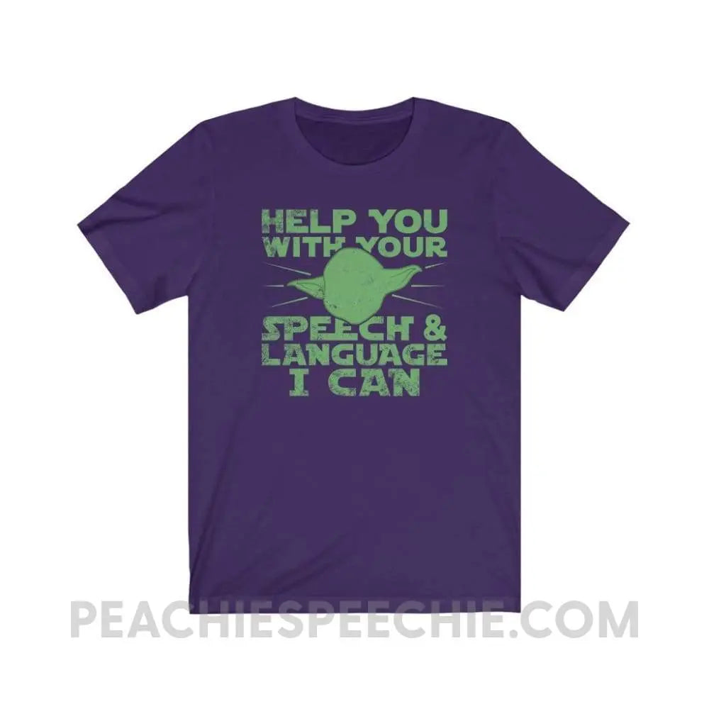 Help You I Can Premium Soft Tee - Team Purple / S - T-Shirt peachiespeechie.com