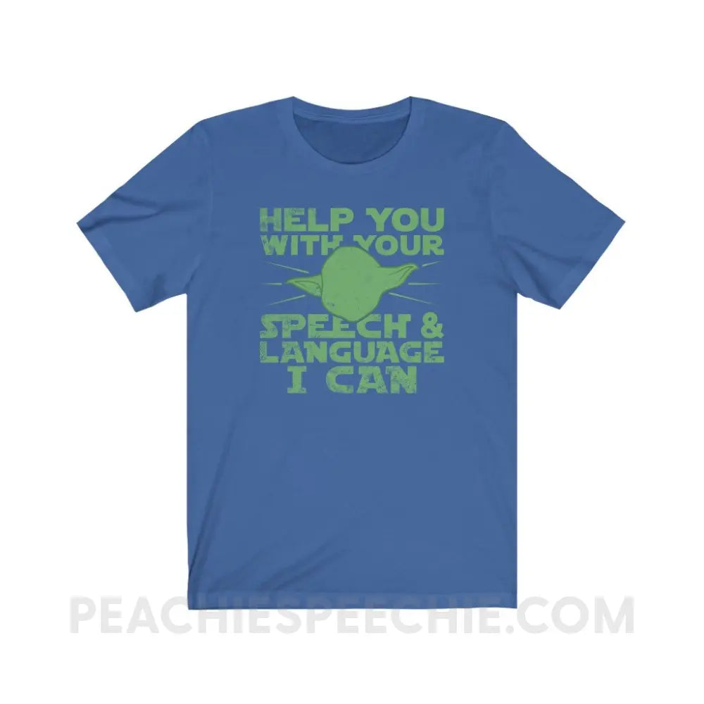 Help You I Can Premium Soft Tee - True Royal / S - T-Shirt peachiespeechie.com