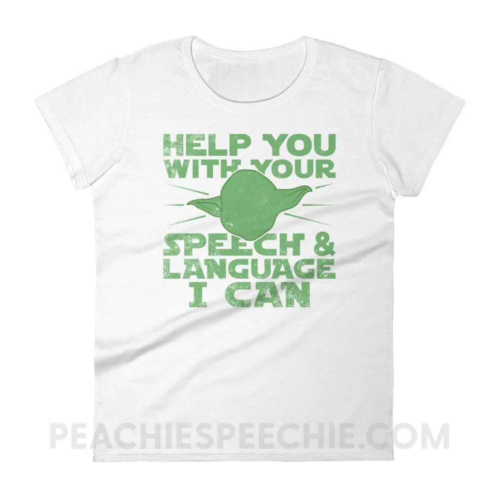 Help You I Can Women’s Trendy Tee - White / S T-Shirts & Tops peachiespeechie.com