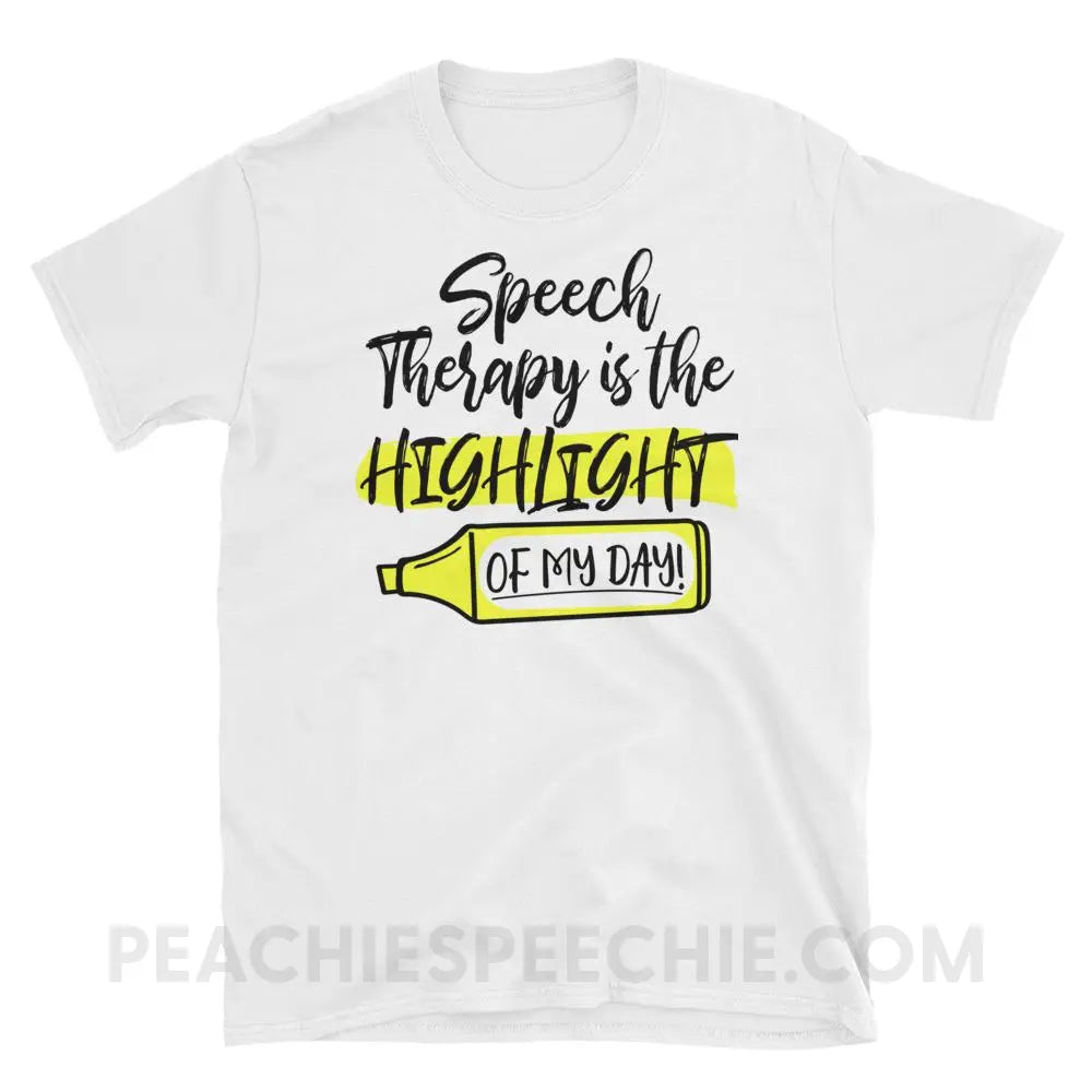 Highlight Of My Day Classic Tee - White / M - T-Shirts & Tops peachiespeechie.com