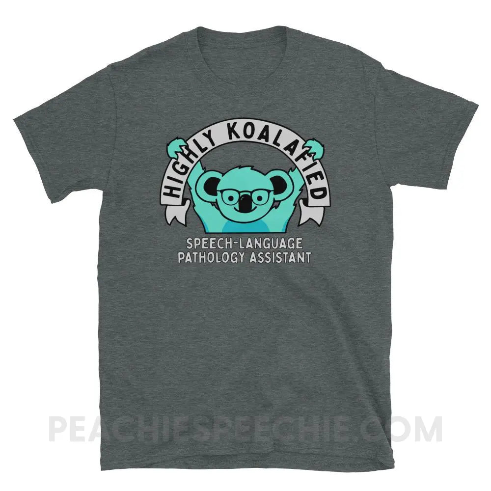 Highly Koalafied SLPA Classic Tee - Dark Heather / S - T-Shirts & Tops peachiespeechie.com