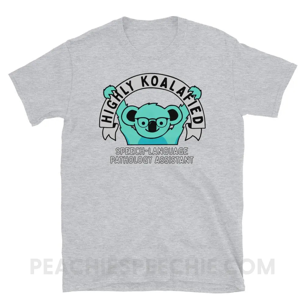 Highly Koalafied SLPA Classic Tee - Sport Grey / S - T-Shirts & Tops peachiespeechie.com