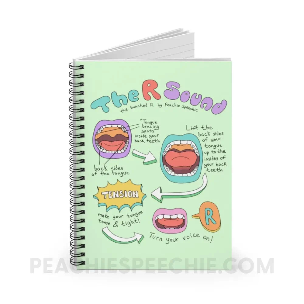How To Say The Bunched R Sound Notebook - Paper products peachiespeechie.com