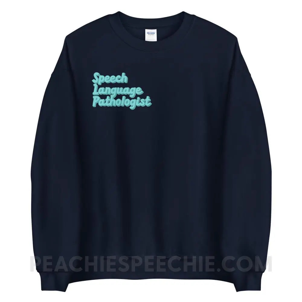Ice Blue SLP Classic Sweatshirt - Navy / S - peachiespeechie.com