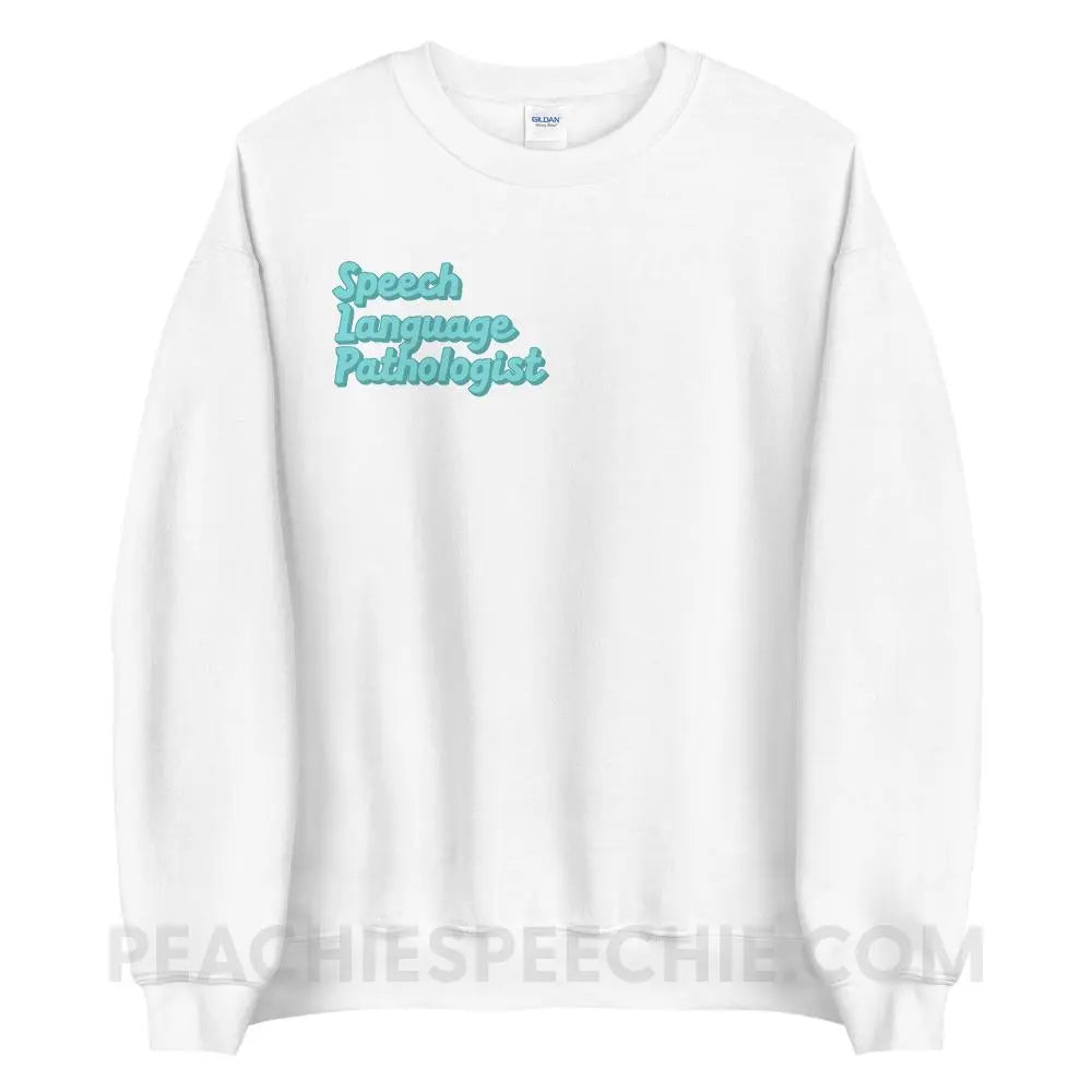 Ice Blue SLP Classic Sweatshirt - White / S - peachiespeechie.com