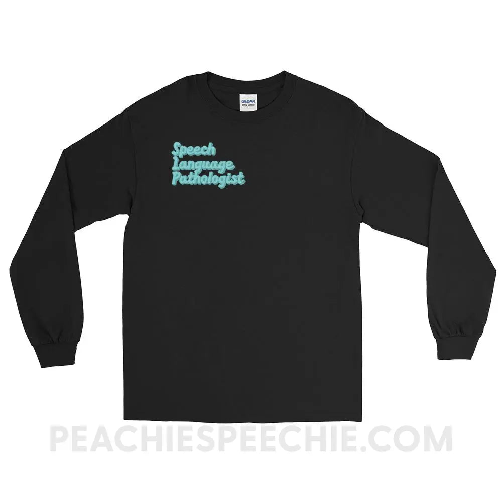 Ice Blue SLP Long Sleeve Tee - Black / S - peachiespeechie.com